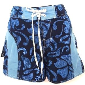 3 for $25- BS Women's Blue Leisure Wear Swim/ Surf Shorts, Size 12